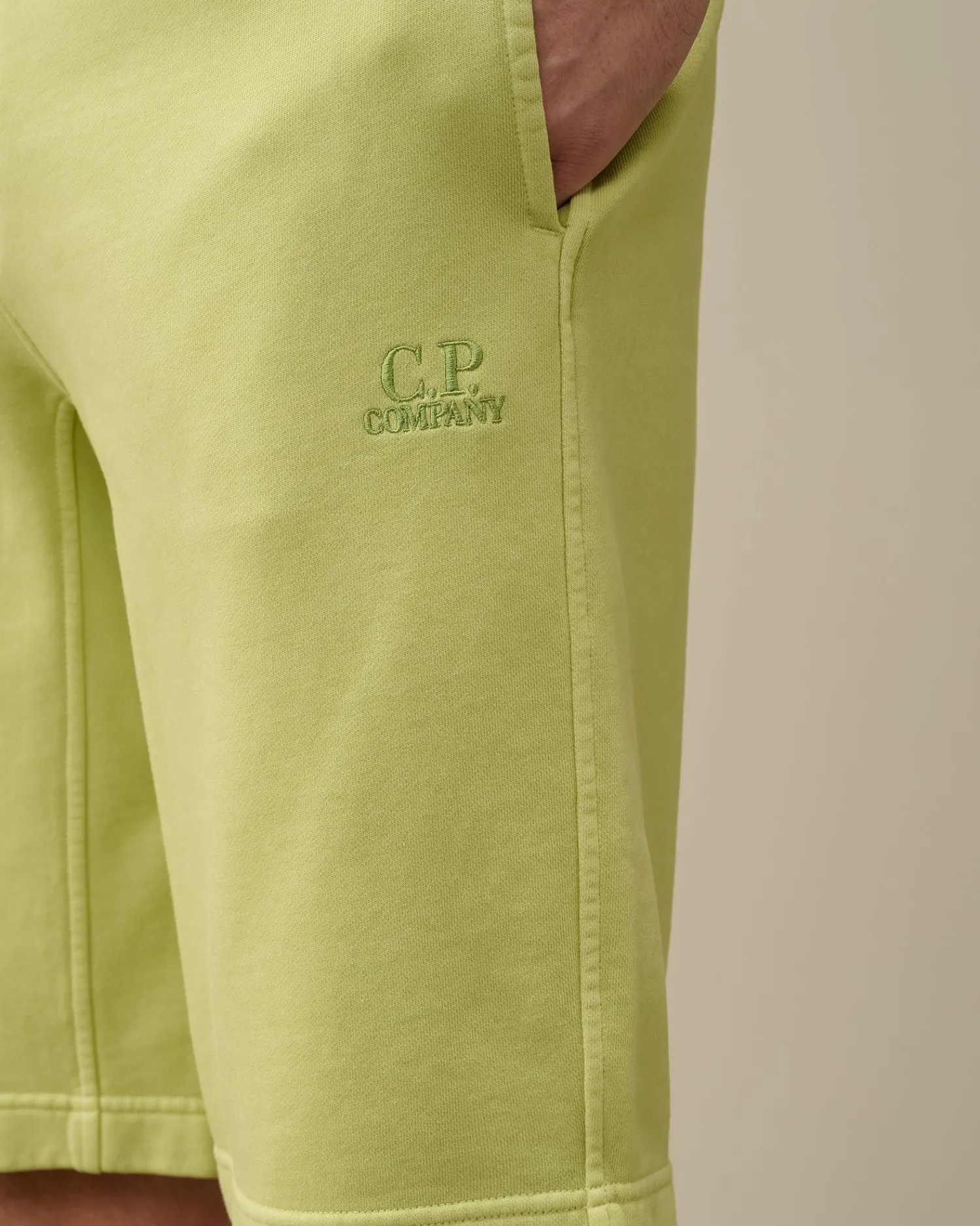 Cheap C.P. Company Sweatpants I Bomuld Diagonal Fleece Guld Flamme-Orange