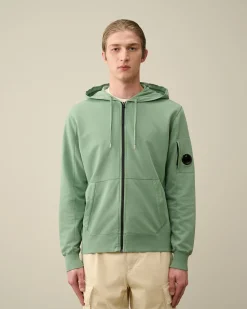 Flash Sale C.P. Company Sweatshirt I Bomuldsfleece Med Lynlas Sort
