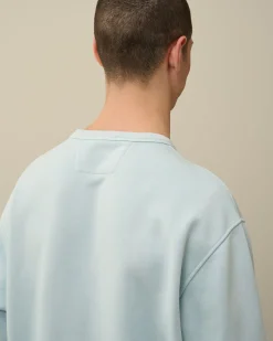 Online C.P. Company Sweatshirt Med Diagonal Fleece I Bomuld Blaek Bla