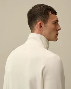 Best C.P. Company Sweatshirt Med Diagonal Fleece I Bomuld Blaek Bla