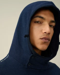 Best Sale C.P. Company Sweatshirt Med Diagonal Fleece I Bomuld Rod Knop