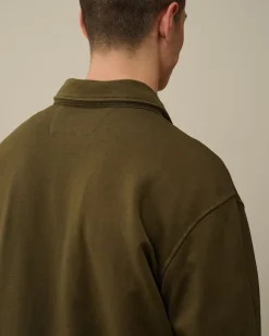 Cheap C.P. Company Sweatshirt Med Diagonal Fleece I Bomuld Andegron