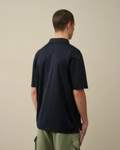 Cheap C.P. Company Tacting Piquet Poloshirt Blaek Bla