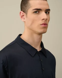 Cheap C.P. Company Tacting Piquet Poloshirt Blaek Bla