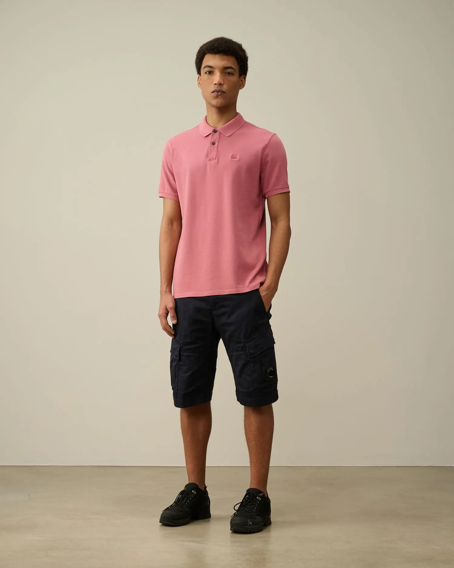 Store C.P. Company Tacting Piquet Poloshirt Med Lynlas Total Eclipse-Blue