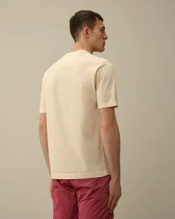 Fashion C.P. Company Tacting Piquet Poloshirt Med Lynlas Stjernelys Bla