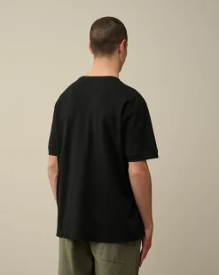 Best C.P. Company Tacting Piquet Svampet T-Shirt Blaek Bla