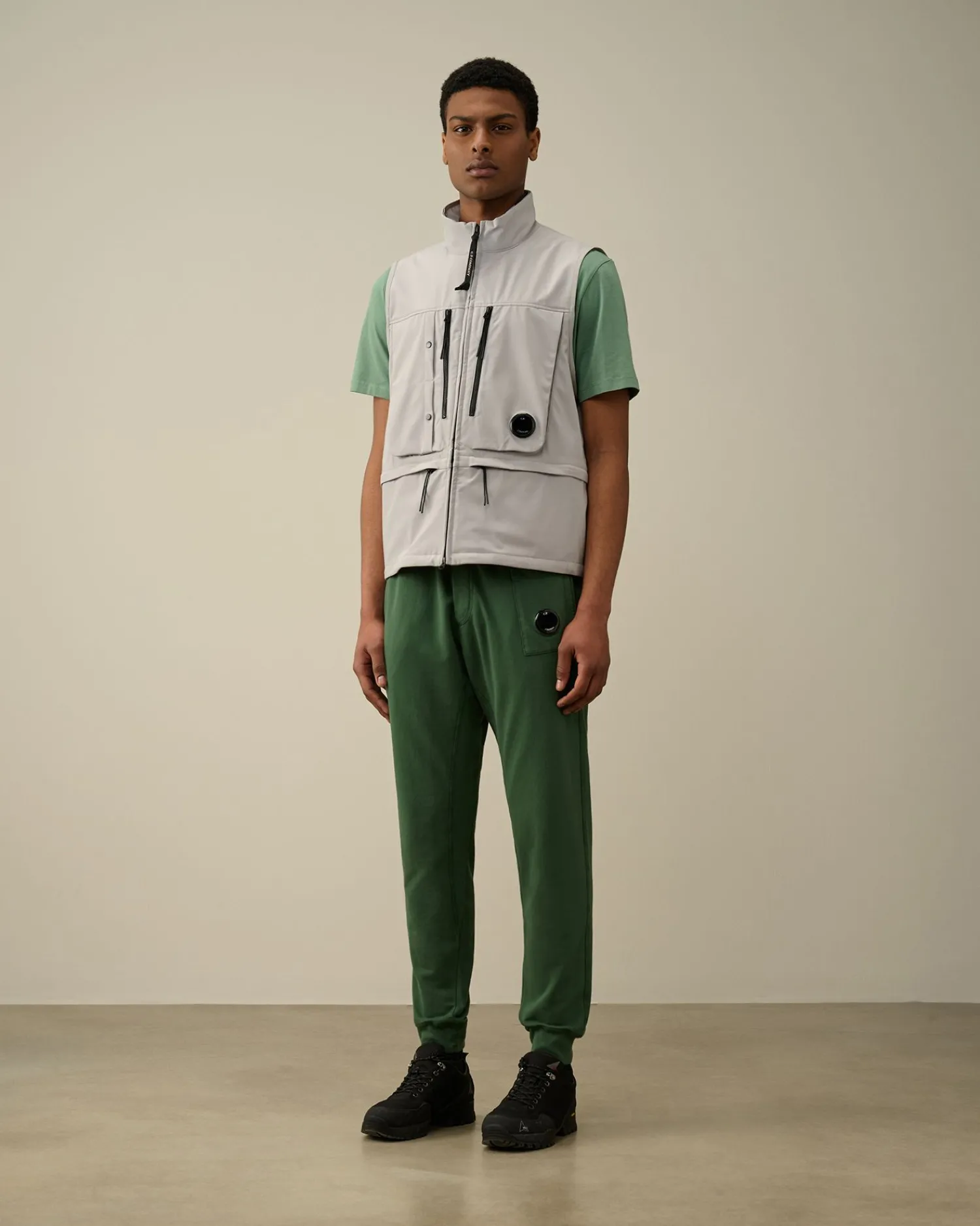 Hot C.P. Company Toob-Two Haettejakke Raven Gra-Sort