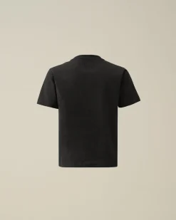 Discount C.P. Company U16 Bomuldsjersey 30/1 Grafisk T-Shirt Gaze Hvid