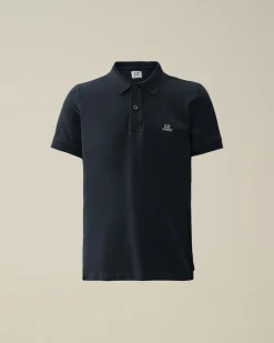 New C.P. Company U16 Bomuldsjersey 30/1 Grafisk T-Shirt Sort