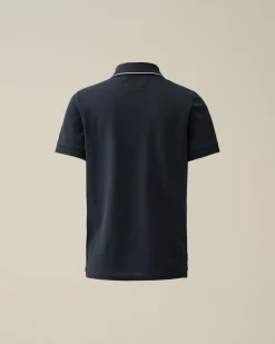 Flash Sale C.P. Company U16 Bomuldsjersey 30/1 Logo-T-Shirt Med Labelstil Gra Melange