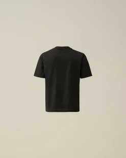 Cheap C.P. Company U16 Bomuldsjersey 30/1 Stribet T-Shirt Svovl-Gul