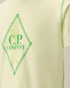 Best C.P. Company U16 Bomuldstroje 30/1 British Sailor T-Shirt Niagara-Bla