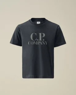 Flash Sale C.P. Company U16 Bomuldstroje 30/1 British Sailor T-Shirt Gaze Hvid