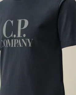 Flash Sale C.P. Company U16 Bomuldstroje 30/1 British Sailor T-Shirt Gaze Hvid