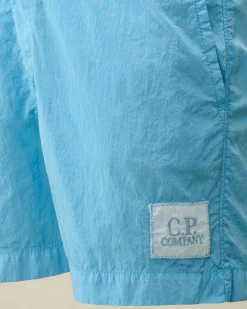 New C.P. Company U16 Chrome-R Logo Print Svommeshorts Agave Gron