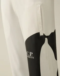 Flash Sale C.P. Company U16 Chrome-R Logo Print Svommeshorts Blaek Bla