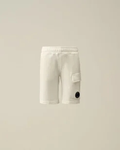 Cheap C.P. Company U16 Chrome-R Logo Print Svommeshorts Blaek Bla