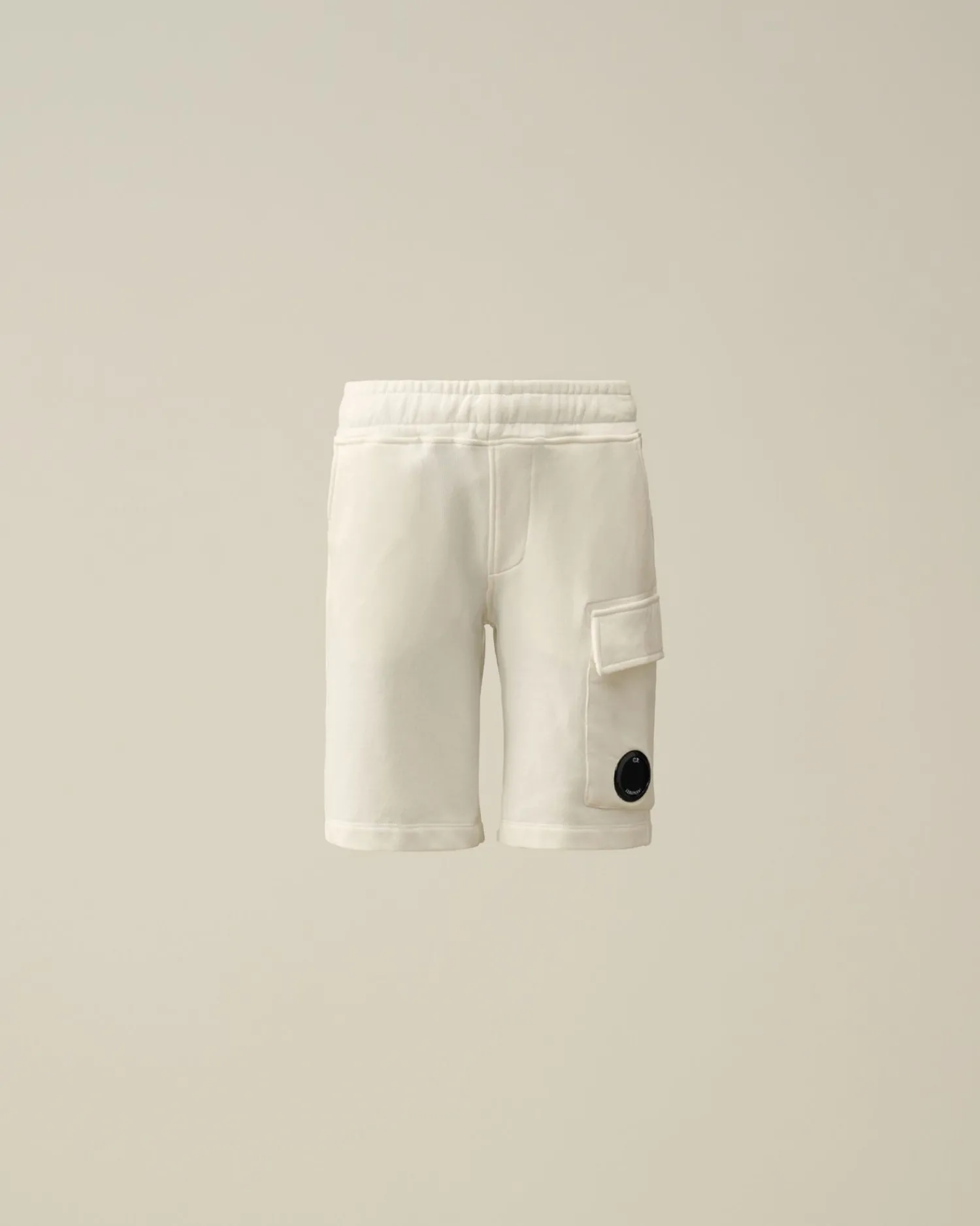 Cheap C.P. Company U16 Chrome-R Logo Print Svommeshorts Blaek Bla
