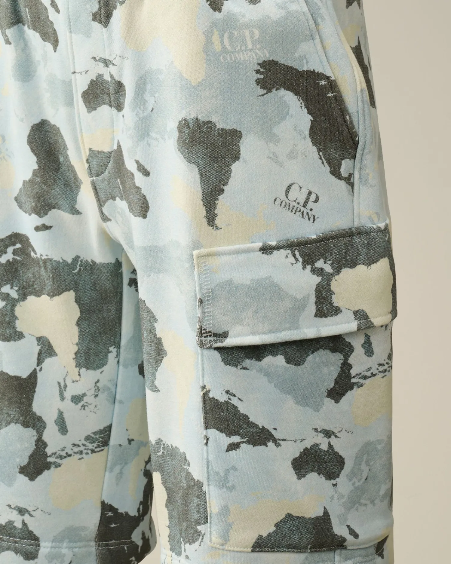 Clearance C.P. Company U16 Chrome-R Logo Print Svommeshorts Agave Gron