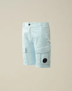 Cheap C.P. Company U16 Diagonal Fleece Cargo Joggingbukser Gaze Hvid