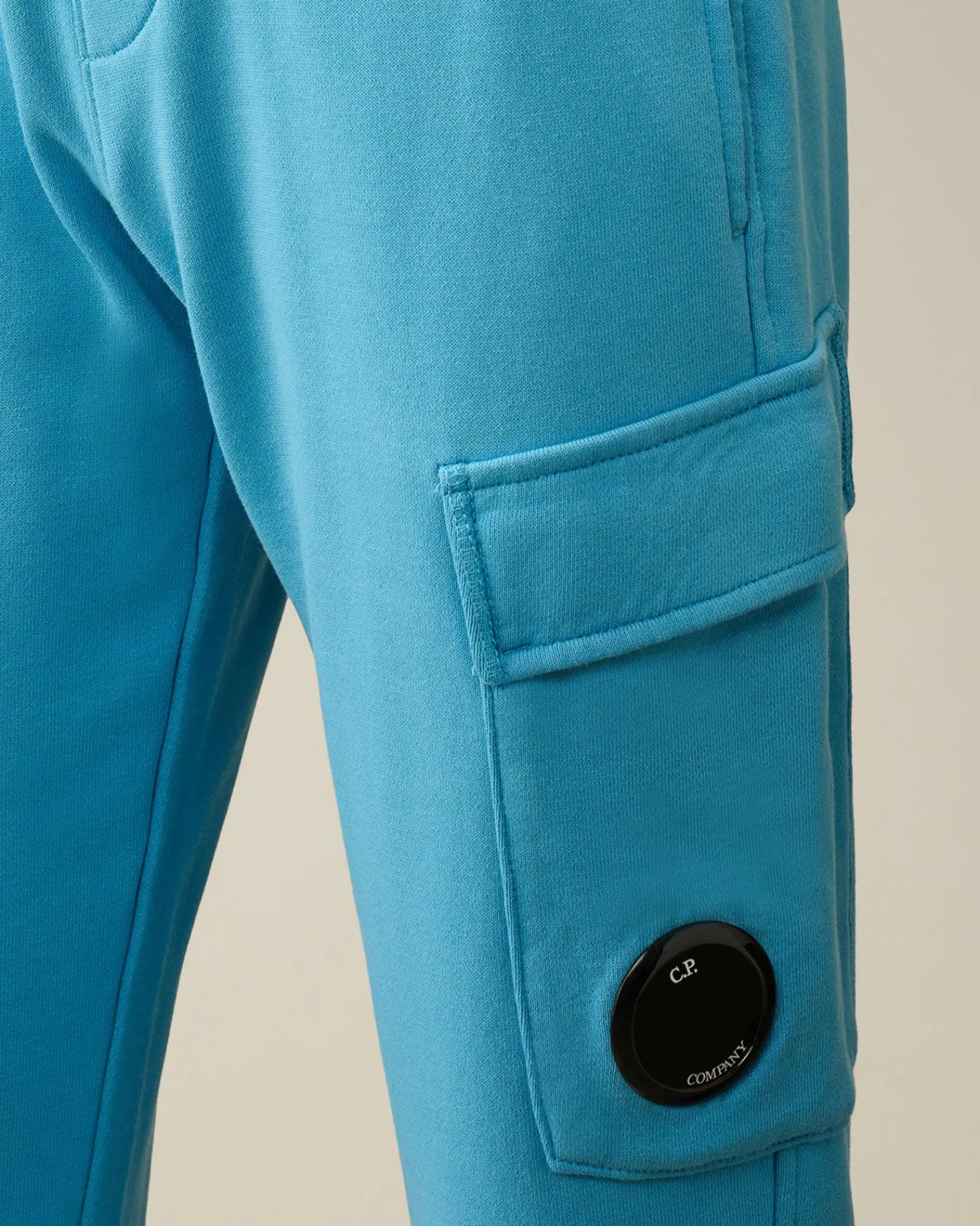 Clearance C.P. Company U16 Diagonal Fleece Cargo Joggingbukser Green Bay