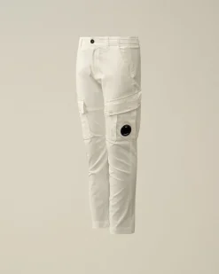 Discount C.P. Company U16 Diagonal Fleece Cargo Shorts Gra Melange