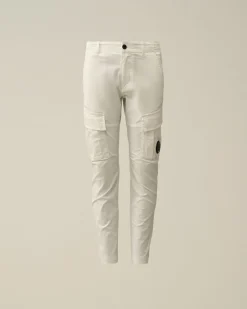 Discount C.P. Company U16 Diagonal Fleece Cargo Shorts Gra Melange