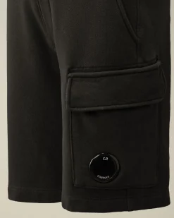 Flash Sale C.P. Company U16 Diagonal Fleece Cargo Shorts Sort