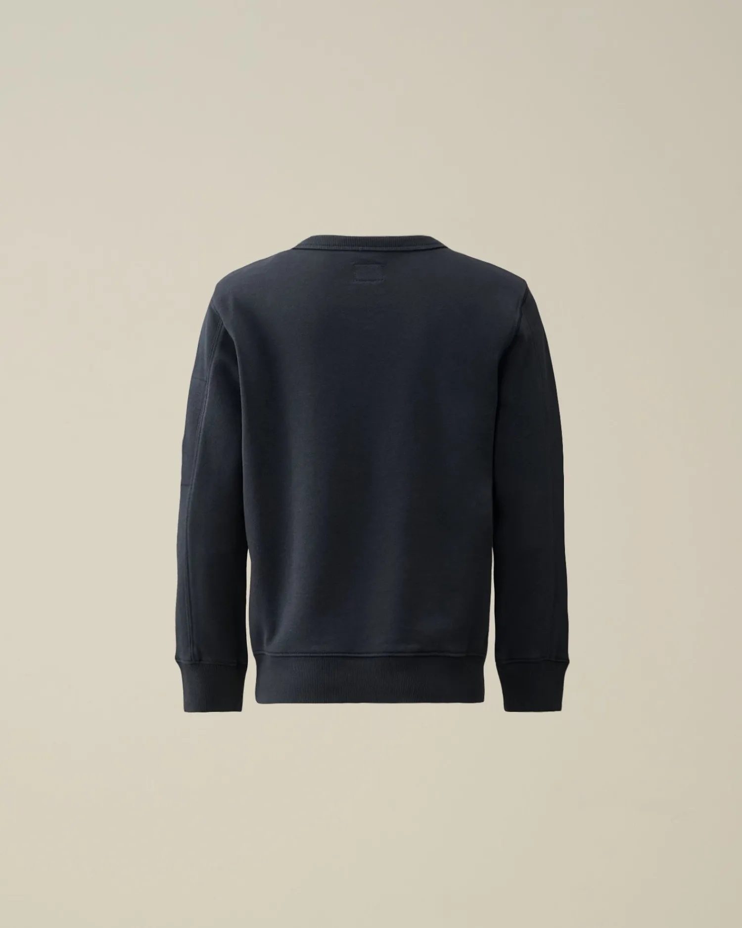 Discount C.P. Company U16 Diagonal Fleece Logo Sweatshirt Total Eclipse-Blue
