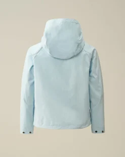 Best C.P. Company U16 Diagonal Fleece Logo Sweatshirt Total Eclipse-Blue