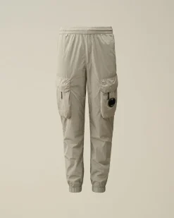 Online C.P. Company U16 Let Fleece Logo Joggingbukser Gaze Hvid