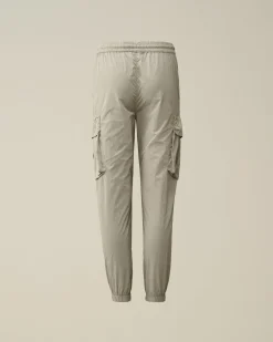 Online C.P. Company U16 Let Fleece Logo Joggingbukser Gaze Hvid