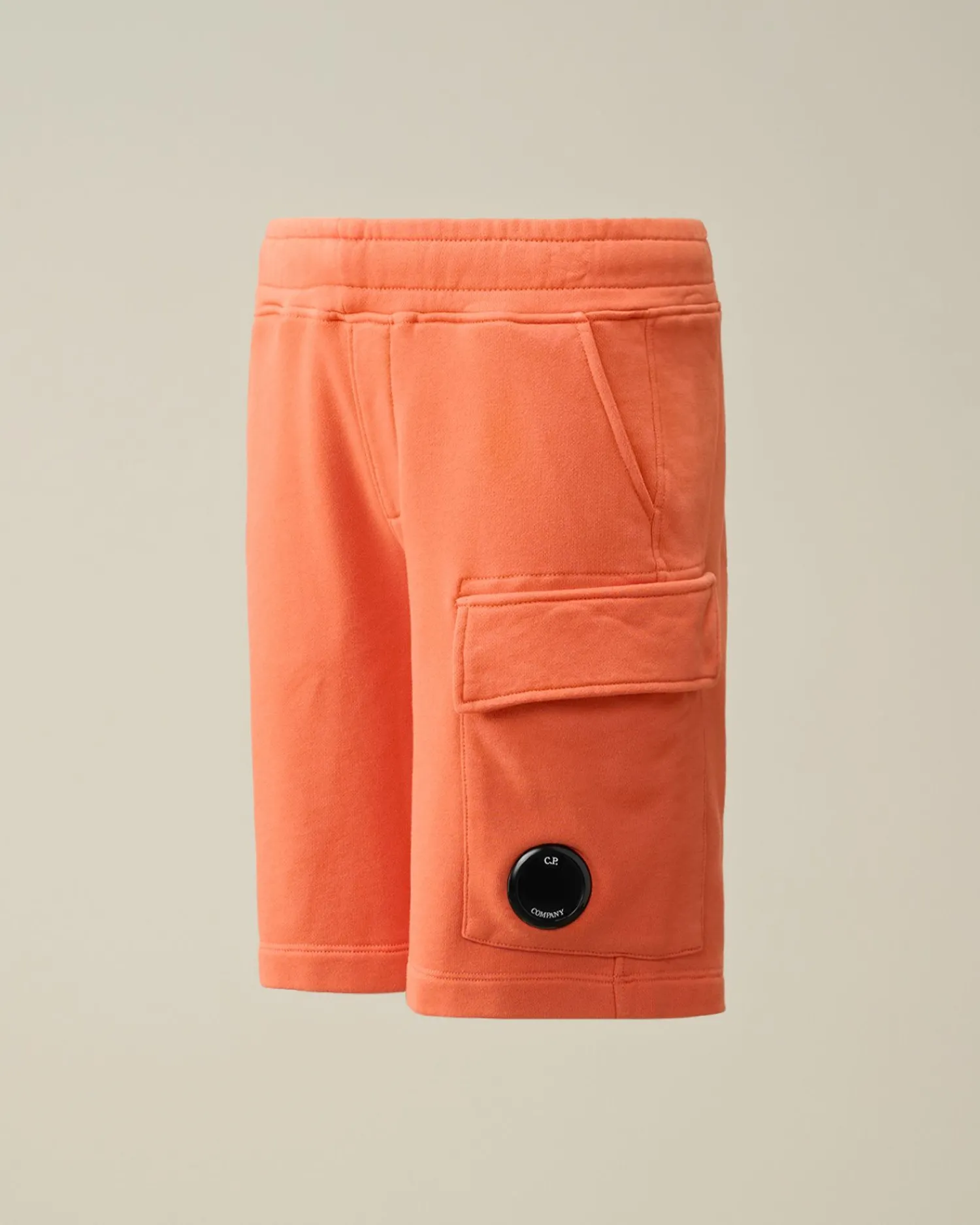 Best Sale C.P. Company U16 Let Fleece Logo Joggingbukser Gaze Hvid