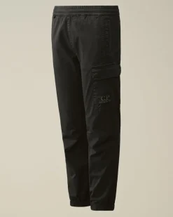 New C.P. Company U16 Light Fleece Mixed Cargo Shorts Turbulens-Gra