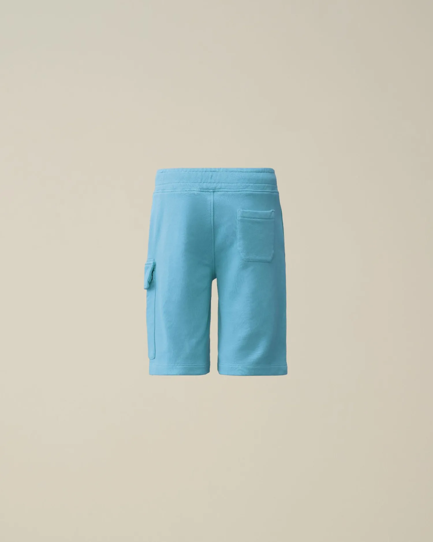 New C.P. Company U16 Light Fleece Mixed Cargo Shorts Turbulens-Gra