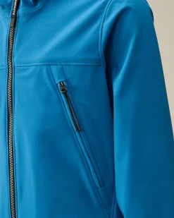 Fashion C.P. Company U16 Light Fleece Sweatpocket Med Blandet Lomme Total Eclipse-Blue