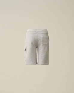 Clearance C.P. Company U16 Stretch Gabardine Cargo Bukser Gaze Hvid