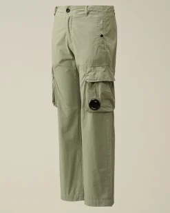 Best C.P. Company U16 Stretch Gabardine Cargo Bukser Turbulens-Gra