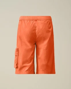 Cheap C.P. Company U16 Stretch Gabardine Cargo Shorts Sort