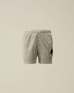 Outlet C.P. Company U16 Tela Parachute Cargo Shorts Guld Flamme-Orange